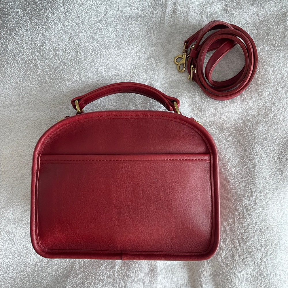 Vintage Coach Lunchbox Bag Red